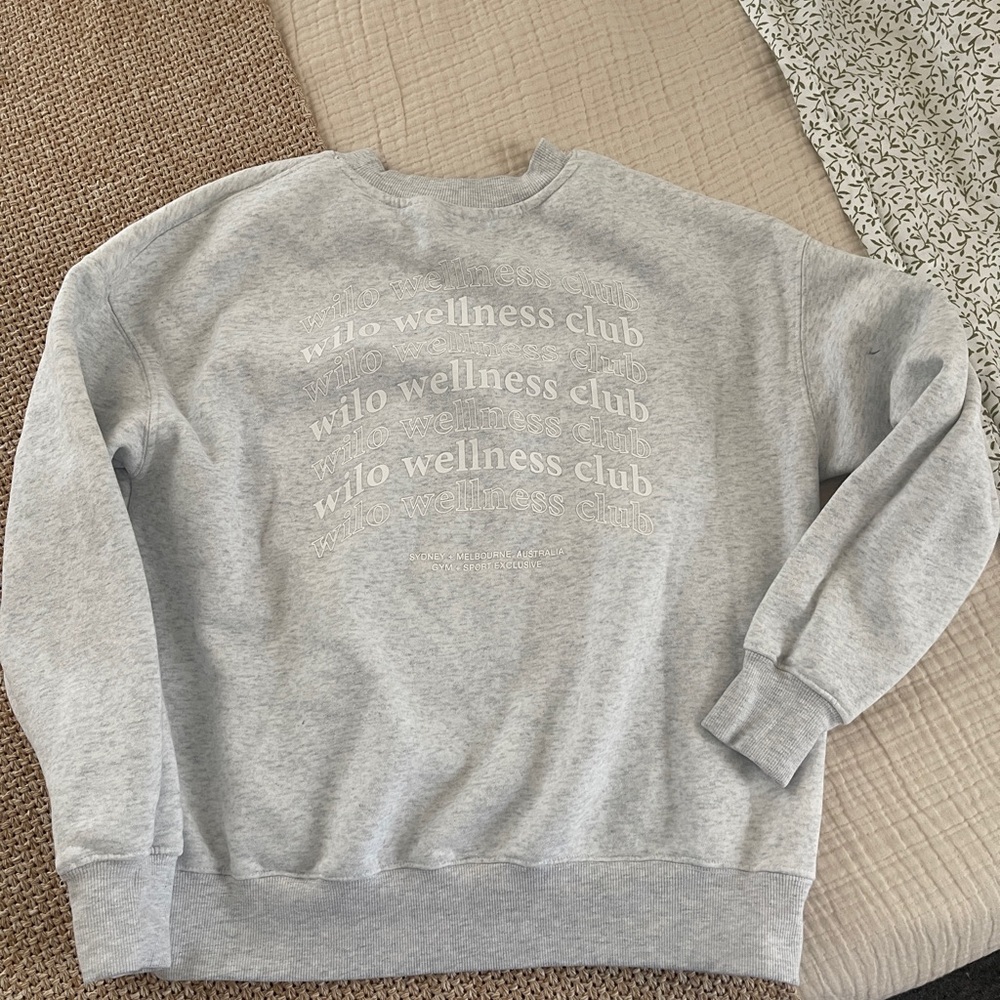 WILO The Label Sweatshirt WomensXS  Ivory WILO WELLNESS CLUB Oversized Pullover